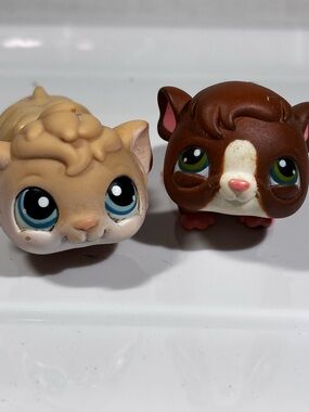 Littlest Pet Shop Hamster brown LPS #45 G1 #004 brown Guinea Pig Vintage